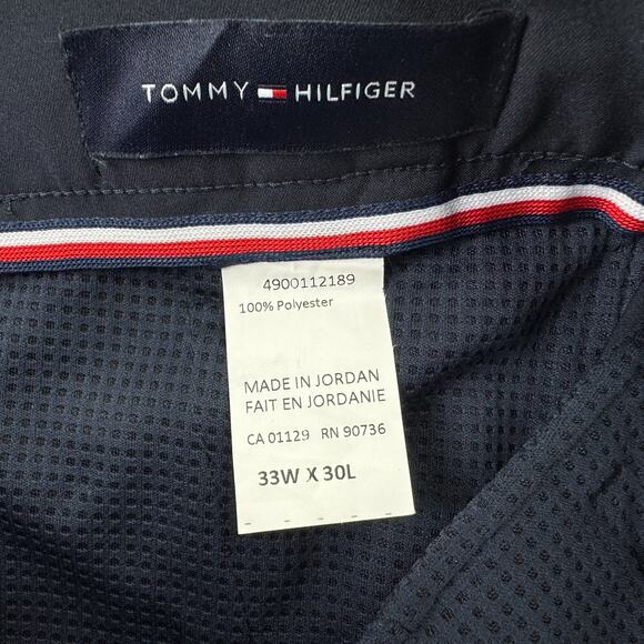 Tommy Hilfiger Mens Modern Fit Solid Tech Suit Pants Navy Blue 33x30 - Picture 4 of 4